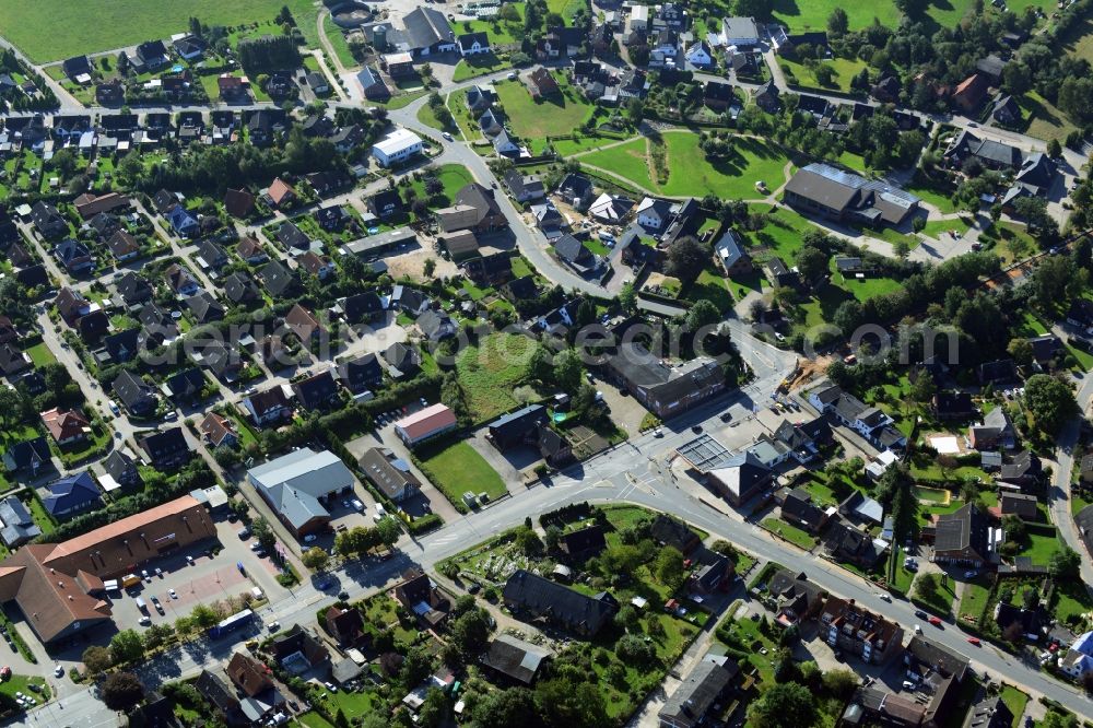 Elmenhorst from the bird's eye view: Townscape of Elmenhorst in Schleswig-Holstein