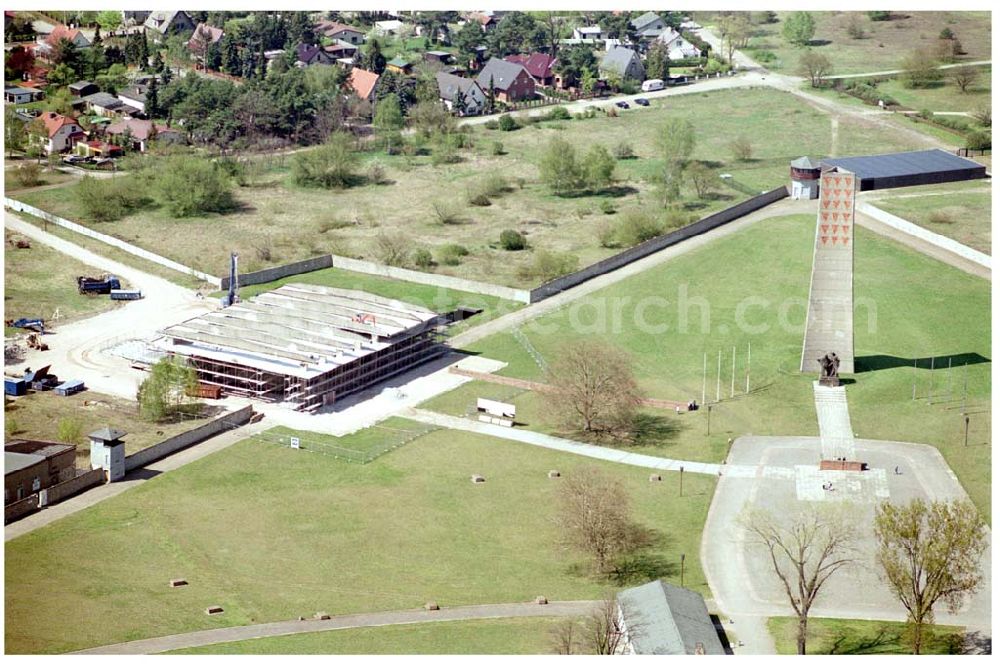 Oranienburg / BRB from above - Neubau einer zentralen Informations- und Begenungsstätte auf dem Gelände des ehem. KZ Sachsenhausen, Straße der Nationen 22, 16515 Oranienburg,Infos: 03301 / 810920 ,eMail: info@gedenkstaette-sachsenhausen.de,