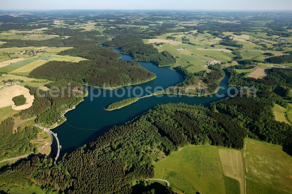 Breckerfeld from the bird's eye view: View of the Ennepetalsperre in Breckerfeld in the state of North Rhine-Westphalia