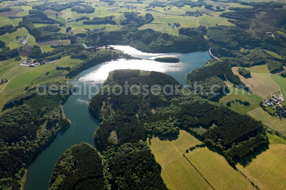 Breckerfeld from the bird's eye view: View of the Ennepetalsperre in Breckerfeld in the state of North Rhine-Westphalia