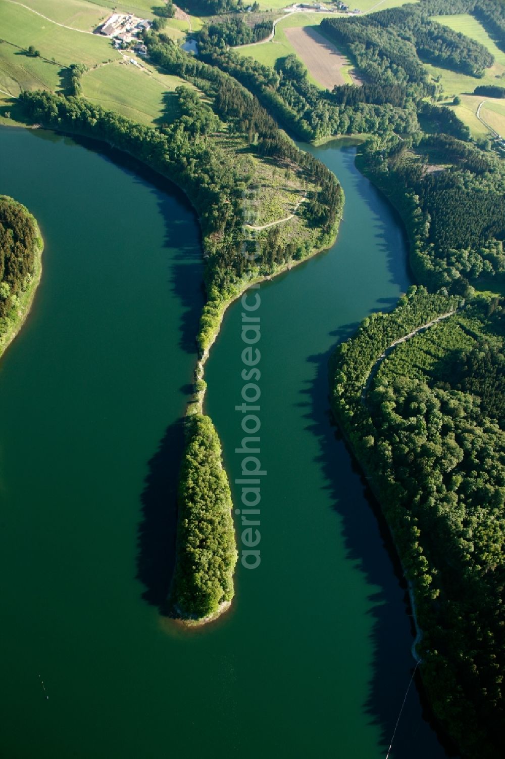 Breckerfeld from the bird's eye view: View of the Ennepetalsperre in Breckerfeld in the state of North Rhine-Westphalia