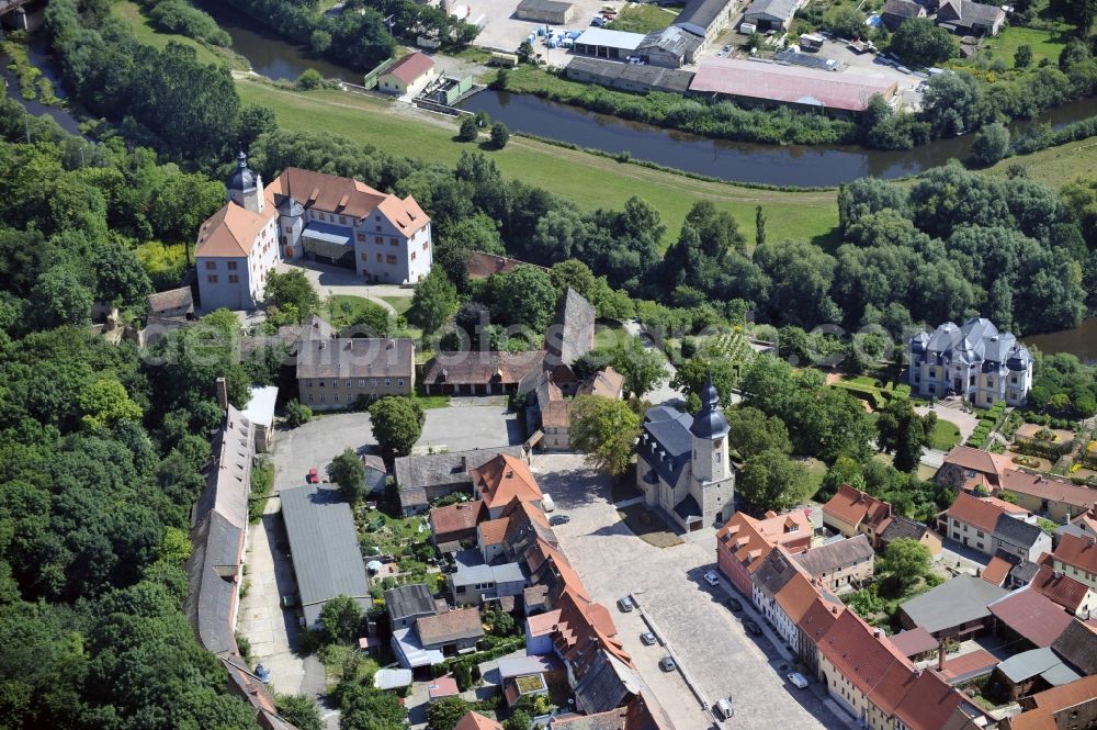 Aerial image Dornburg-Camburg - View of the ensemble of the three Castles of Dornburg in Dornburg-Camburg in Thuringia