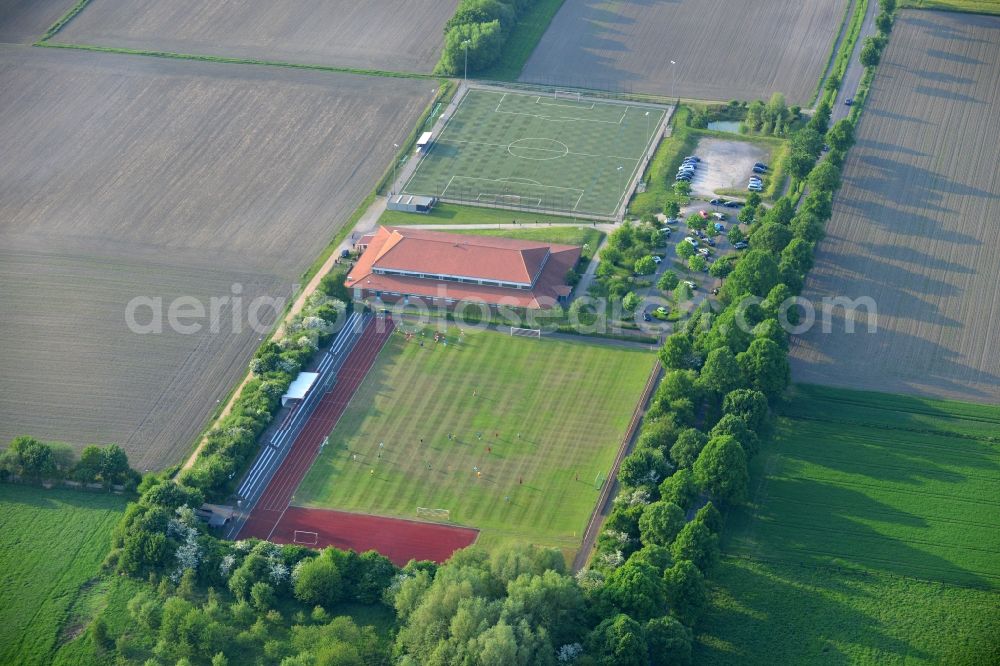 Bergkamen from the bird's eye view: Ensemble of sports grounds in Bergkamen in the state North Rhine-Westphalia