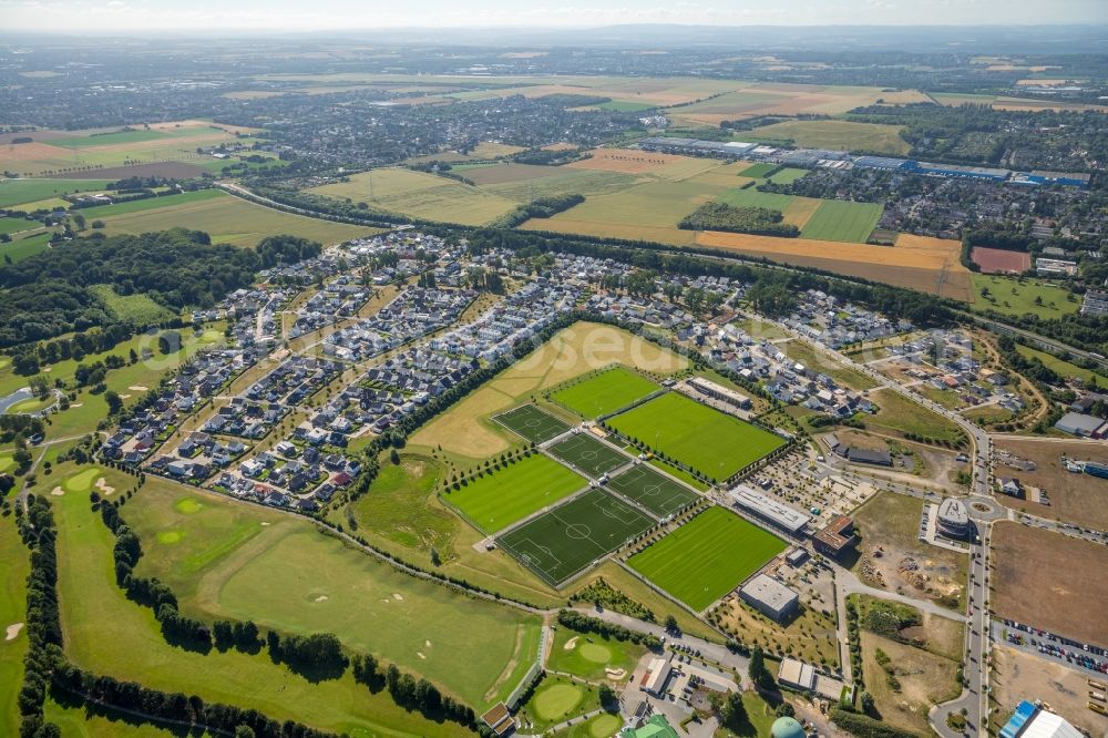 Aerial image Dortmund - Ensemble of sports grounds of BVB Trainingszentrum on Adi-Preissler-Allee in the district Brackel in Dortmund in the state North Rhine-Westphalia, Germany