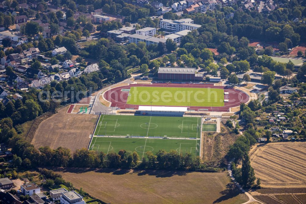 Dinslaken from above - Ensemble of sports grounds in Dinslaken in the state North Rhine-Westphalia