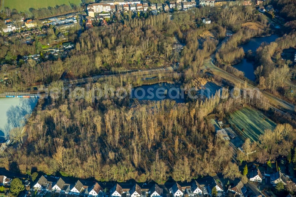 Aerial photograph Bochum - Ensemble of sports grounds DJK TuS Hordel in Bochum in the state North Rhine-Westphalia