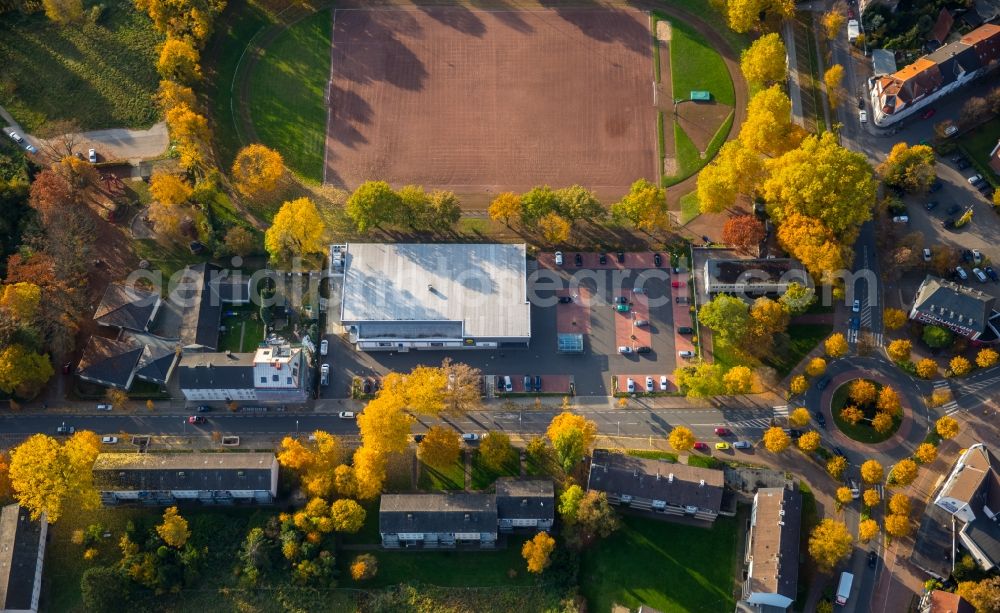 Aerial image Gladbeck - Ensemble of sports grounds of FC Gladbeck 1920/52 e.V. in the South of Gladbeck in the state of North Rhine-Westphalia