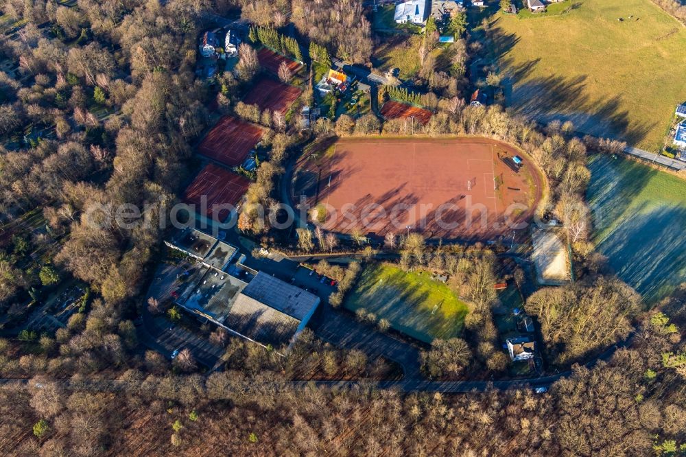 Aerial image Hagen - Ensemble of sports grounds in Hagen in the state North Rhine-Westphalia, Germany