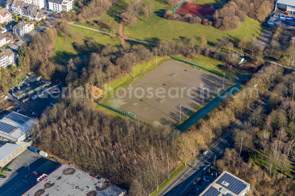 Aerial image Hagen - Ensemble of sports grounds on Alexanderstrasse in Hagen in the state North Rhine-Westphalia, Germany