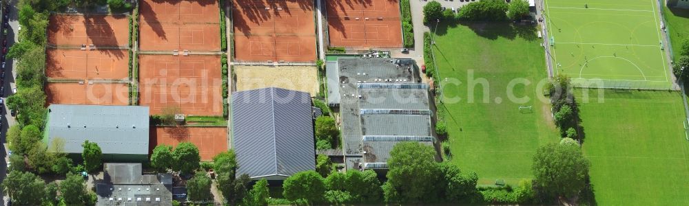 Aerial image Lübeck - Ensemble of sports grounds in Luebeck in the state Schleswig-Holstein