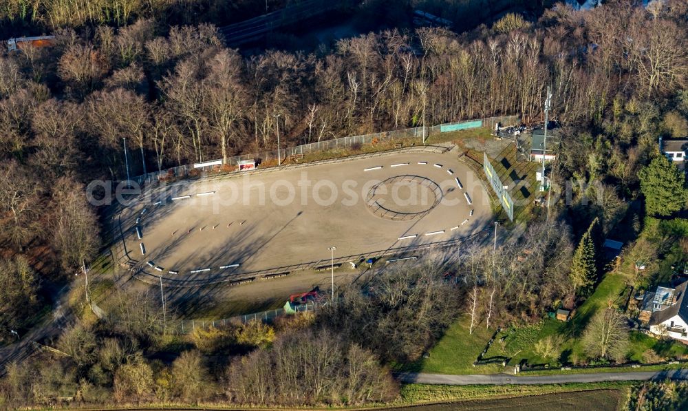 Aerial image Hagen - Ensemble of sports grounds in the district Holthausen in Hagen in the state North Rhine-Westphalia, Germany