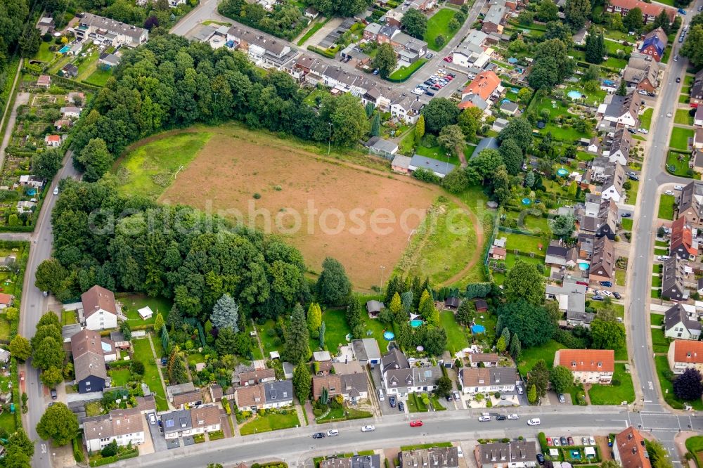 Gladbeck from above - Ensemble of sports grounds on Otto-Hue-Str. in Gladbeck in the state North Rhine-Westphalia, Germany