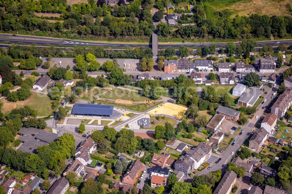 Aerial image Mülheim an der Ruhr - Ensemble of sports grounds Sportpark Styrum in Muelheim on the Ruhr at Ruhrgebiet in the state North Rhine-Westphalia, Germany