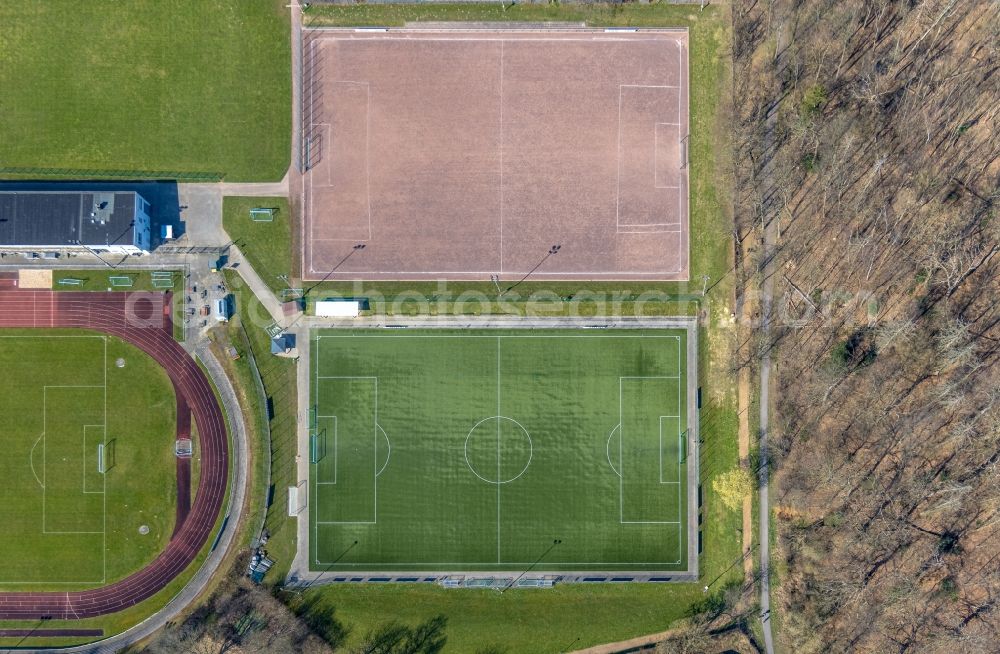 Aerial image Arnsberg - Ensemble of sports grounds Sportzentrum Grosse Wiese in Arnsberg in the state North Rhine-Westphalia, Germany