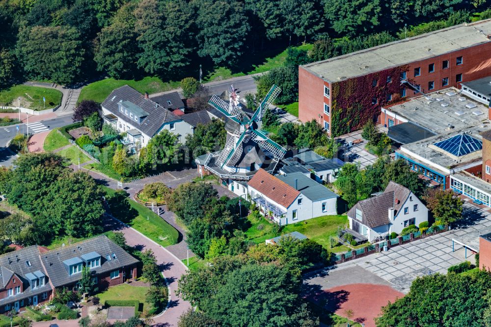 Aerial image Norderney - Ensemble of sports grounds TuS Norderney e.V. on street An der Muehle in Norderney in the state Lower Saxony, Germany