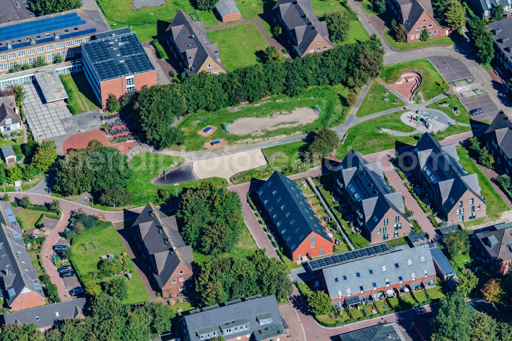 Aerial image Norderney - Ensemble of sports grounds TuS Norderney e.V. on street An der Muehle in Norderney in the state Lower Saxony, Germany