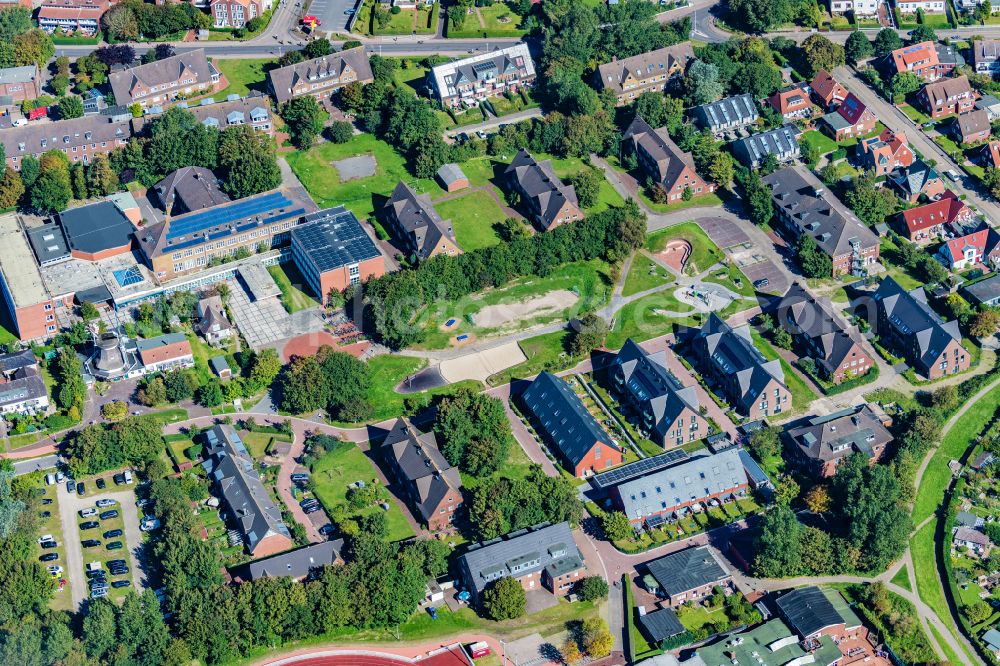 Aerial photograph Norderney - Ensemble of sports grounds TuS Norderney e.V. on street An der Muehle in Norderney in the state Lower Saxony, Germany