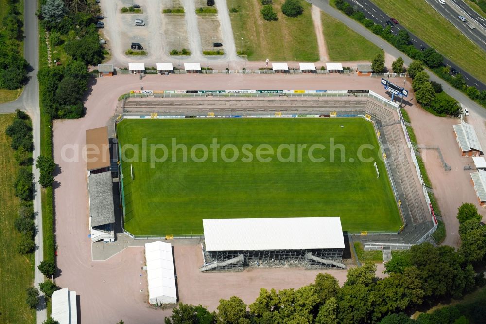 Aerial photograph Aschaffenburg - Ensemble of sports grounds of SV Viktoria in Aschaffenburg in the state Bavaria, Germany