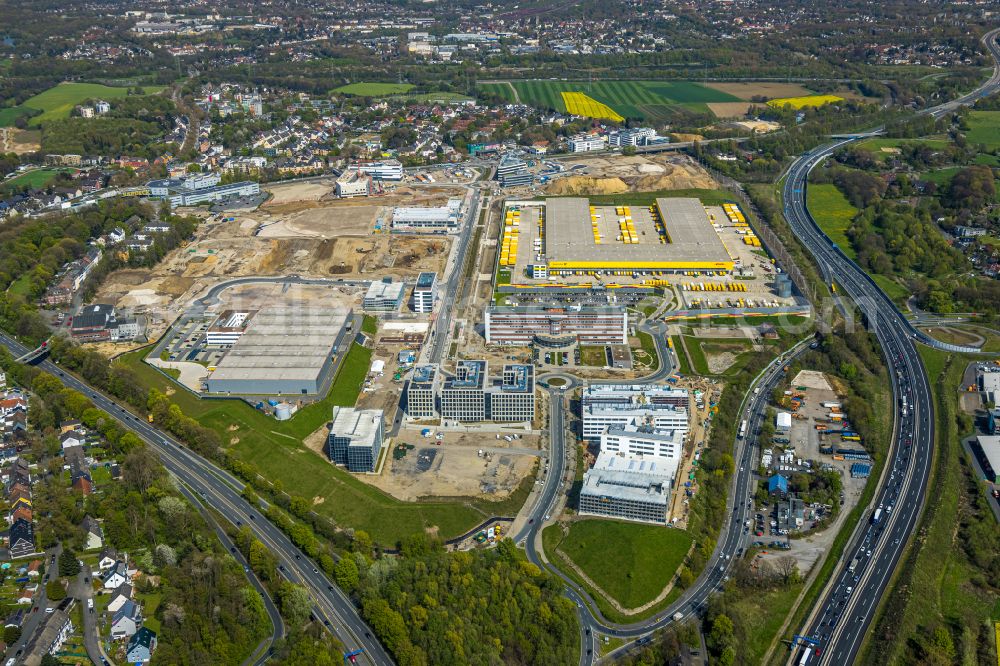 Bochum from above - Development area of Areal MARK 517 in the district Laer in Bochum in the federal state of North Rhine-Westphalia, Germany