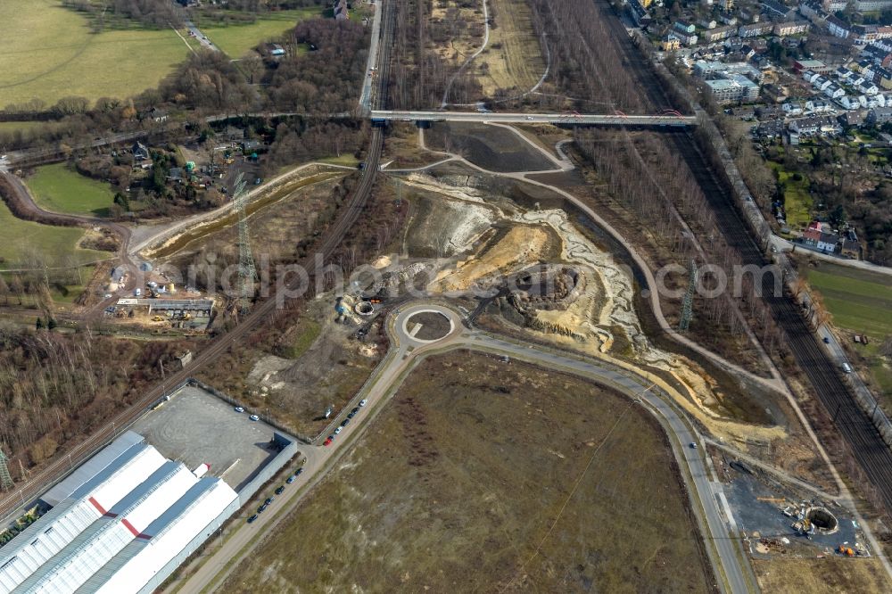 Aerial image Oberhausen - Development area and building land fallow on Bronmenring in Oberhausen in the state North Rhine-Westphalia, Germany