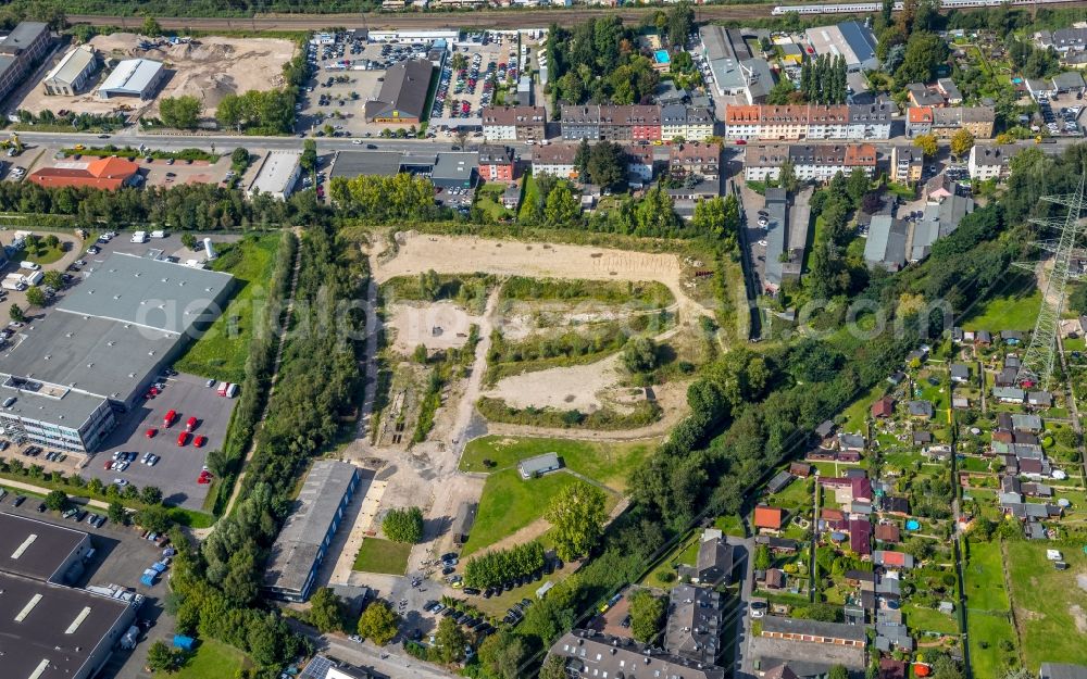 Essen from above - Development area and building land fallow on Baeuminghausstrasse in Essen in the state North Rhine-Westphalia, Germany