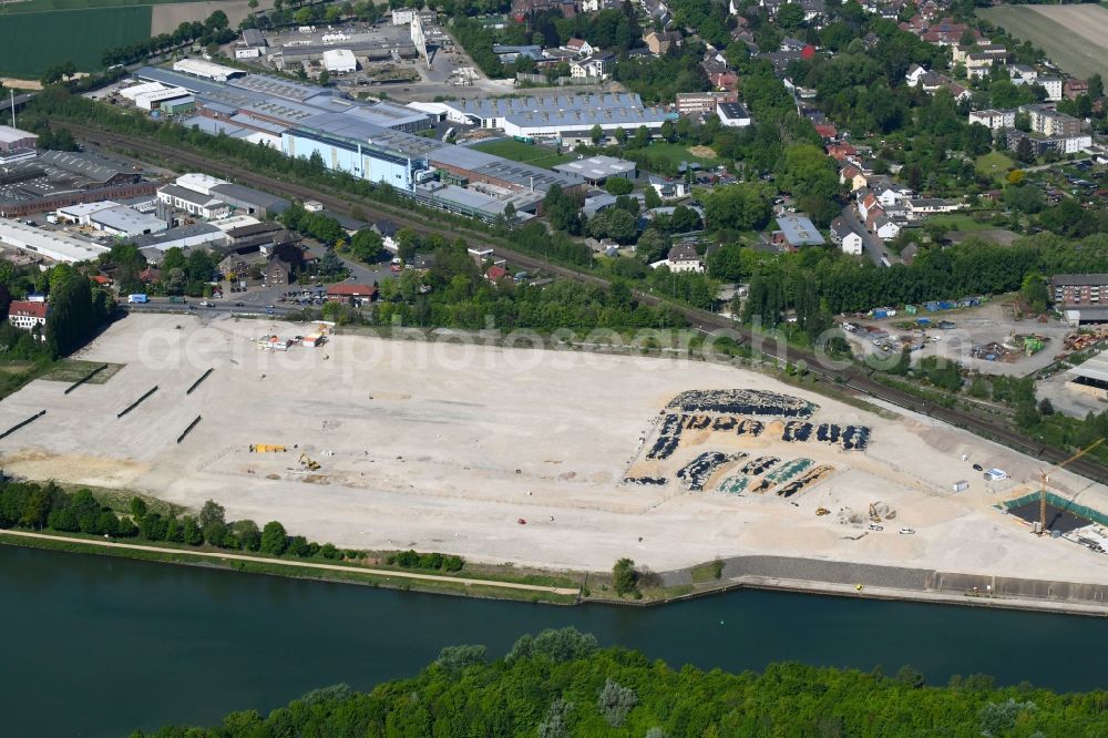 Aerial image Datteln - Development area and building land fallow on Castroper Strasse in Datteln in the state North Rhine-Westphalia, Germany