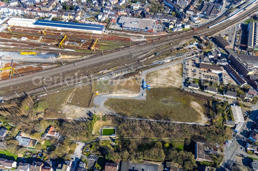 Witten from above - Development area and building land fallow Drei Koenige in Witten at Ruhrgebiet in the state North Rhine-Westphalia, Germany