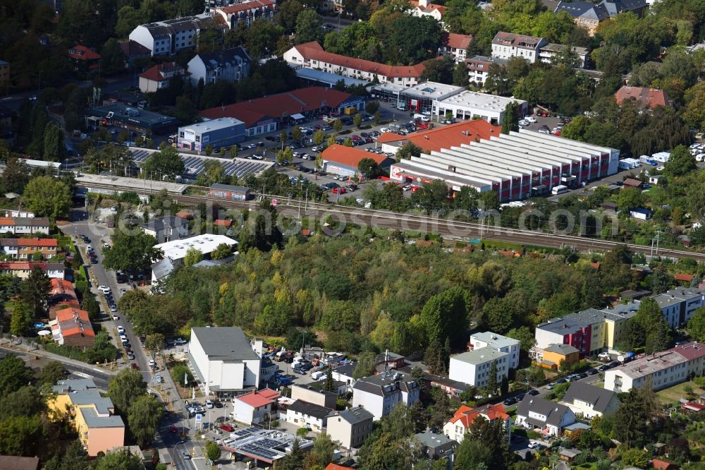 Aerial photograph Berlin - Development area and building land fallow Hochstrasse - Hildburghauser Strasse in the district Lichterfelde in Berlin, Germany