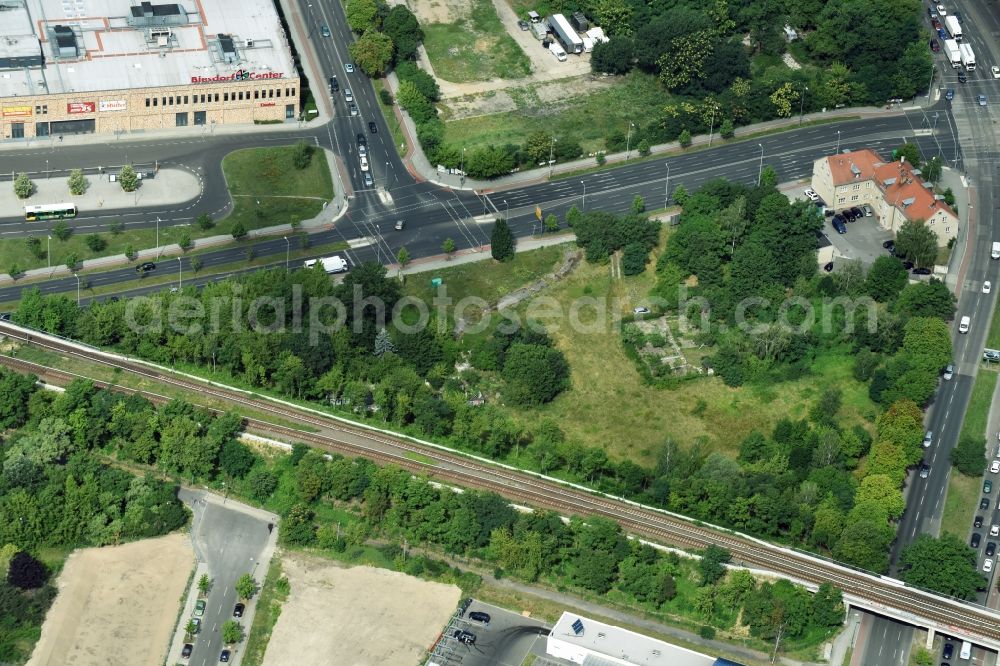 Aerial photograph Berlin - Development area and building land fallow Koepenicker Strasse - Alt-Biesdorf former Police- Station in Berlin