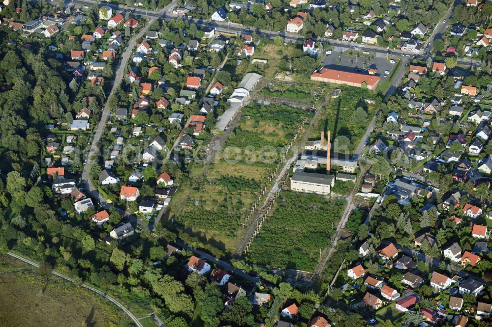 Berlin from above - Development area and building land fallow Lenbachstrasse - Anton-von-Werner-Strasse in the district Kaulsdorf in Berlin, Germany