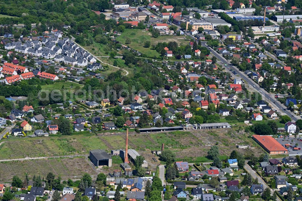 Berlin from above - Development area and building land fallow Lenbachstrasse - Anton-von-Werner-Strasse in the district Kaulsdorf in Berlin, Germany