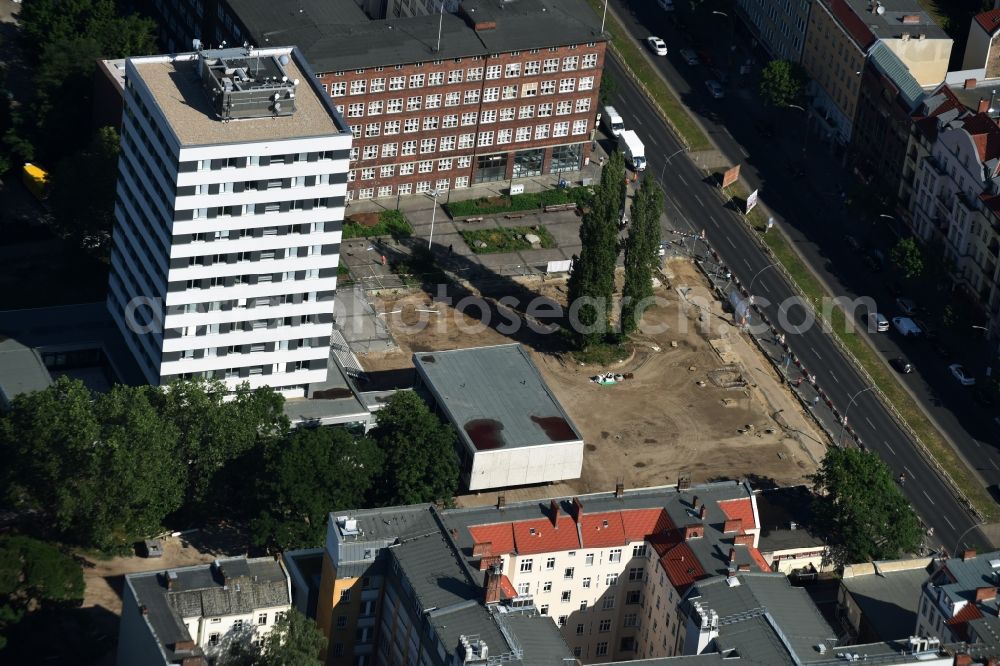 Aerial image Berlin - Development area and building land fallow in the Mueller street in Berlin