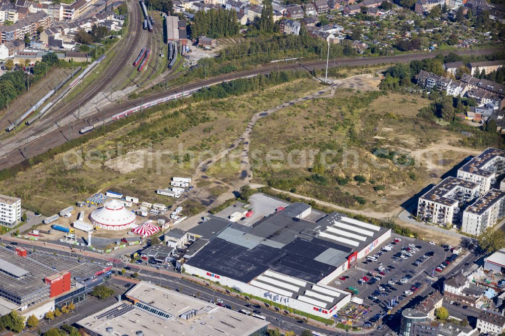 Aerial image Mönchengladbach - Development area and building land on Breitenbachstrasse in Moenchengladbach in the federal state of North Rhine-Westphalia, Germany