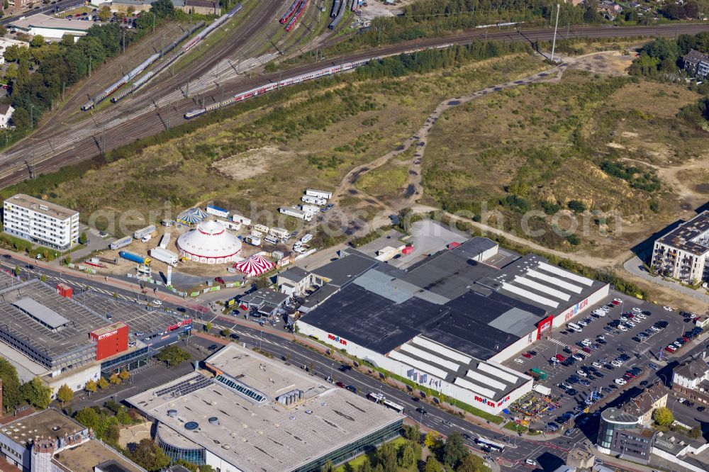 Aerial photograph Mönchengladbach - Development area and building land on Breitenbachstrasse in Moenchengladbach in the federal state of North Rhine-Westphalia, Germany