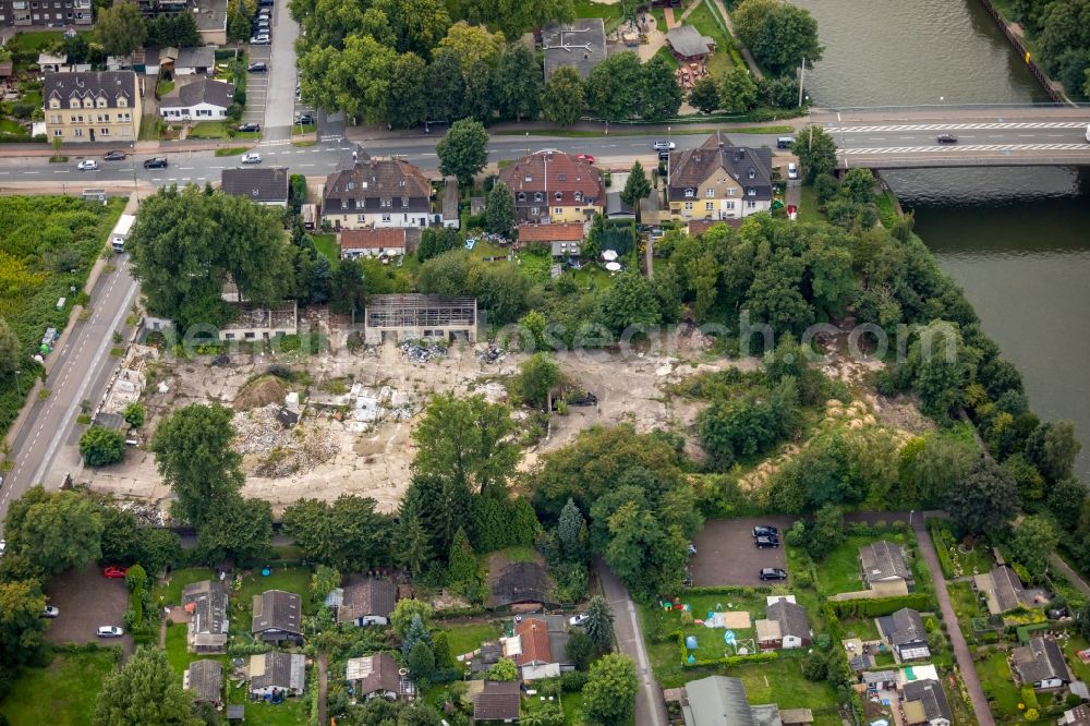 Essen from above - Development area and building land fallow on Rauchstrasse corner Rollstrasse in Essen in the state North Rhine-Westphalia, Germany