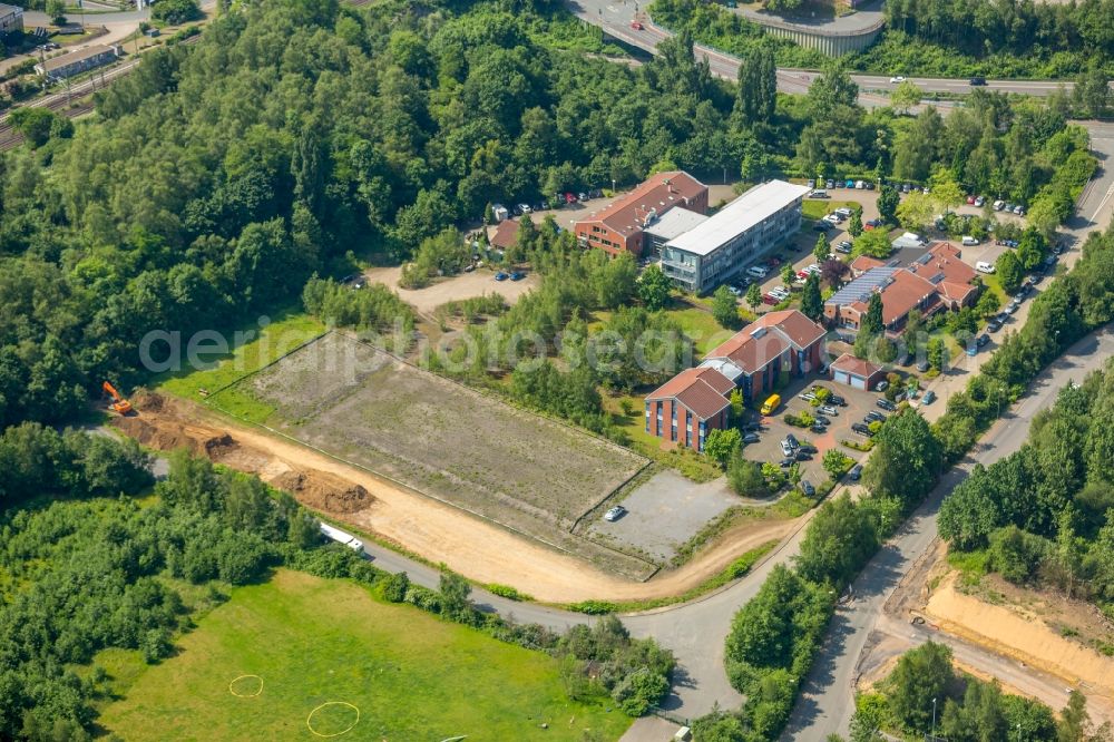 Bochum from the bird's eye view: Development area and building land fallow in of Strasse Am Umweltpark in Bochum in the state North Rhine-Westphalia, Germany