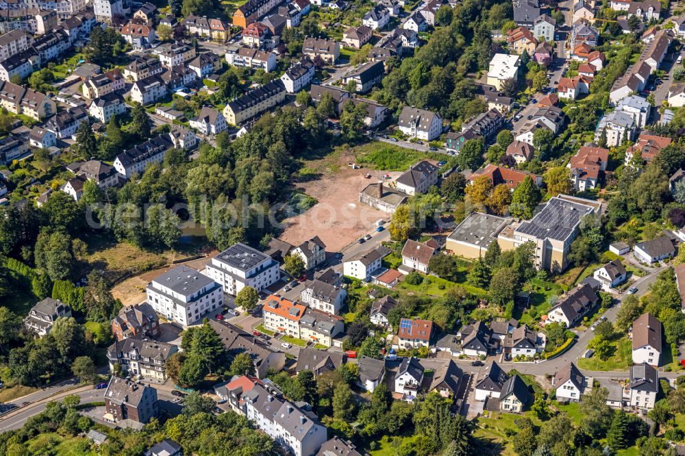 Gevelsberg from the bird's eye view: Development area and building land fallow on Teichstrasse in Gevelsberg in the state North Rhine-Westphalia, Germany