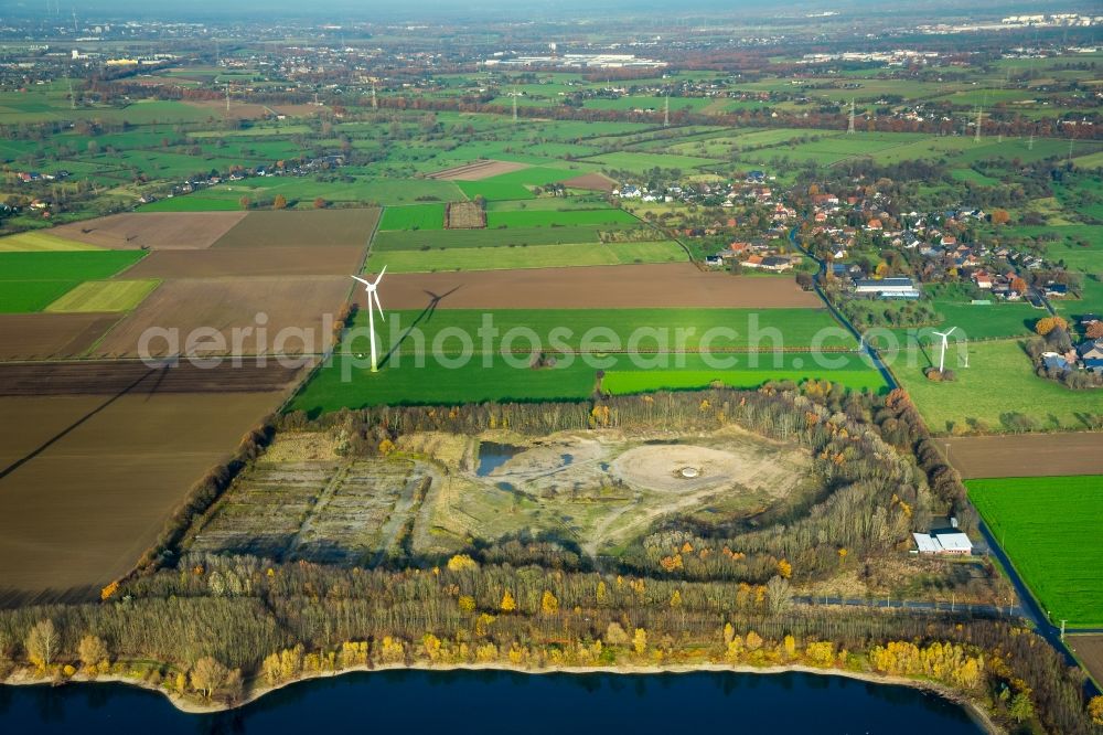 Aerial photograph Voerde (Niederrhein) - Development area and building land fallow in Voerde (Niederrhein) in the state North Rhine-Westphalia