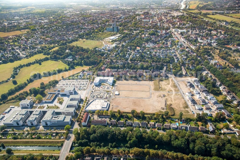 Hamm from above - Development area and building land fallow at the street Paraceluspark in the residential areas of Hamm in the state North Rhine-Westphalia