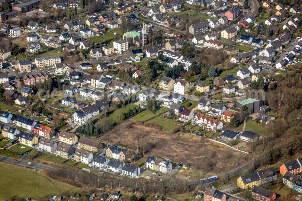 Aerial image Hattingen - Development area and building land fallow on Wuppertaler Strasse in Hattingen in the state North Rhine-Westphalia, Germany