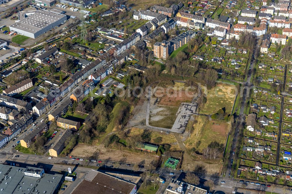 Aerial image Essen - Fallow development area on Erbsloehstrasse in the district Altenessen - Sued in Essen in the state North Rhine-Westphalia, Germany