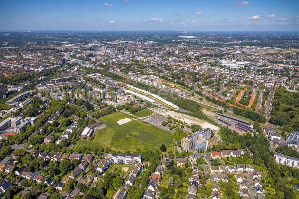 Dortmund from above - Development area Deggingstrasse in the district Westfalendamm-Nord in Dortmund in the state North Rhine-Westphalia, Germany