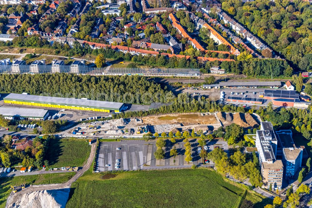 Aerial image Dortmund - Development area Deggingstrasse in the district Westfalendamm-Nord in Dortmund in the state North Rhine-Westphalia, Germany