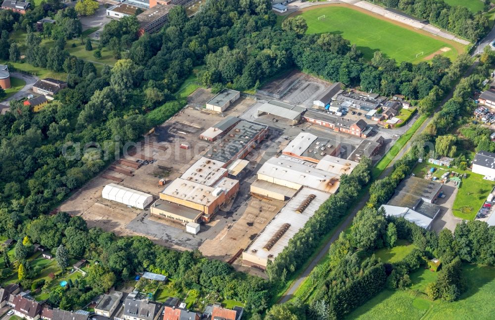 Hamm from the bird's eye view: Development area of former industrial and commercial area Im Ruenfeld in Hamm in the state North Rhine-Westphalia, Germany