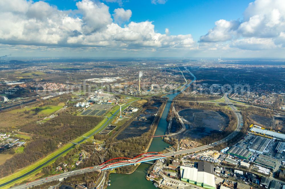 Aerial photograph Essen - Storage area for coal in Essen in the state North Rhine-Westphalia, Germany