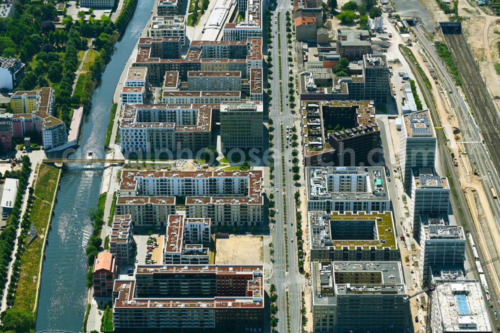 Berlin from above - Development area of industrial wasteland of Europa City along the Heidestrasse in the district Moabit in Berlin, Germany