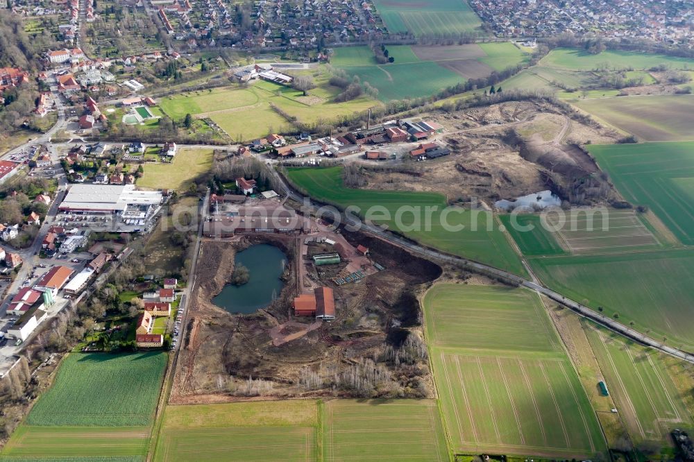 Aerial image Duderstadt - Development area Futuring Duderstadt of industrial wasteland Ziegelei Bernhard in Duderstadt in the state Lower Saxony, Germany