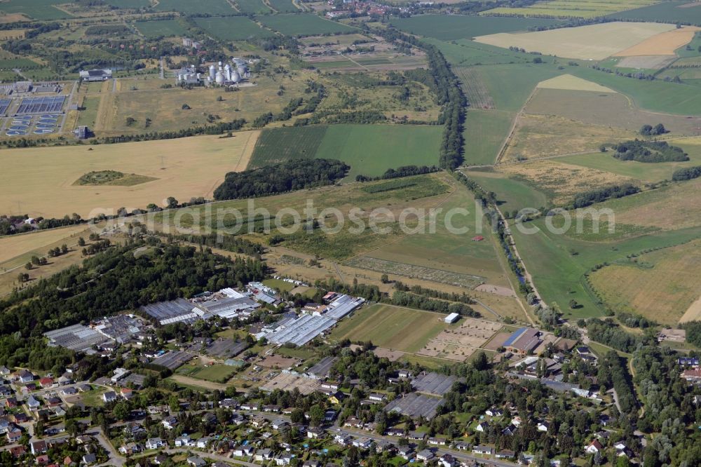 Berlin from above - Development area of wasteland on the site of a former nurseryan der Pfauenkehre in Berlin in Germany