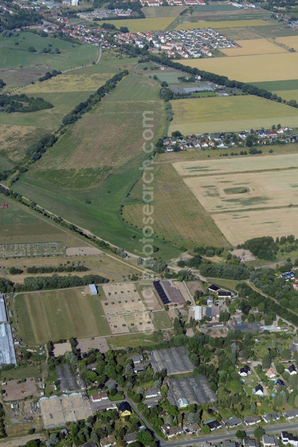 Aerial photograph Berlin - Development area of wasteland on the site of a former nurseryan der Pfauenkehre in Berlin in Germany