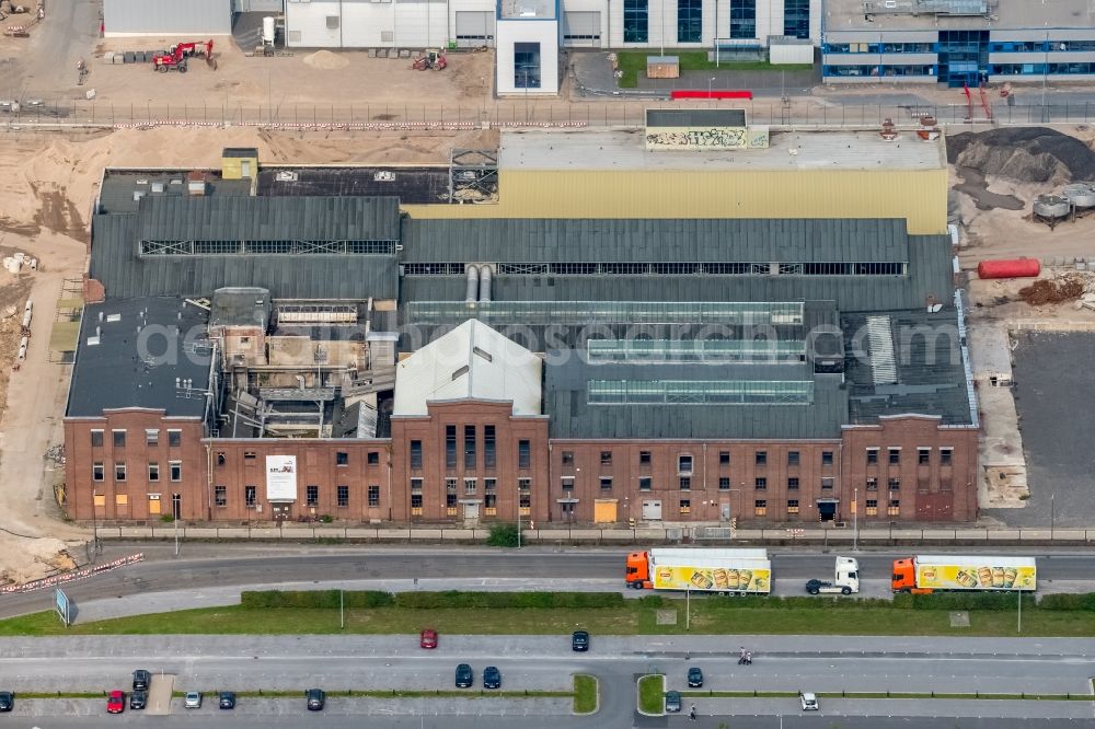 Aerial image Kleve - Development area of industrial wasteland Bensdorp- Gelaende in Kleve in the state North Rhine-Westphalia, Germany